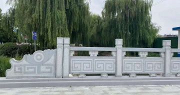 兰州 芝麻灰桥栏杆、河道栏杆安装效果