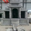 兰州 芝麻灰高档墓碑，土墓，可定制