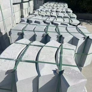 兰州 芝麻灰弧形路沿石