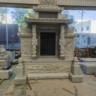 兰州 芝麻灰高档墓碑、土墓，一套也支持定做