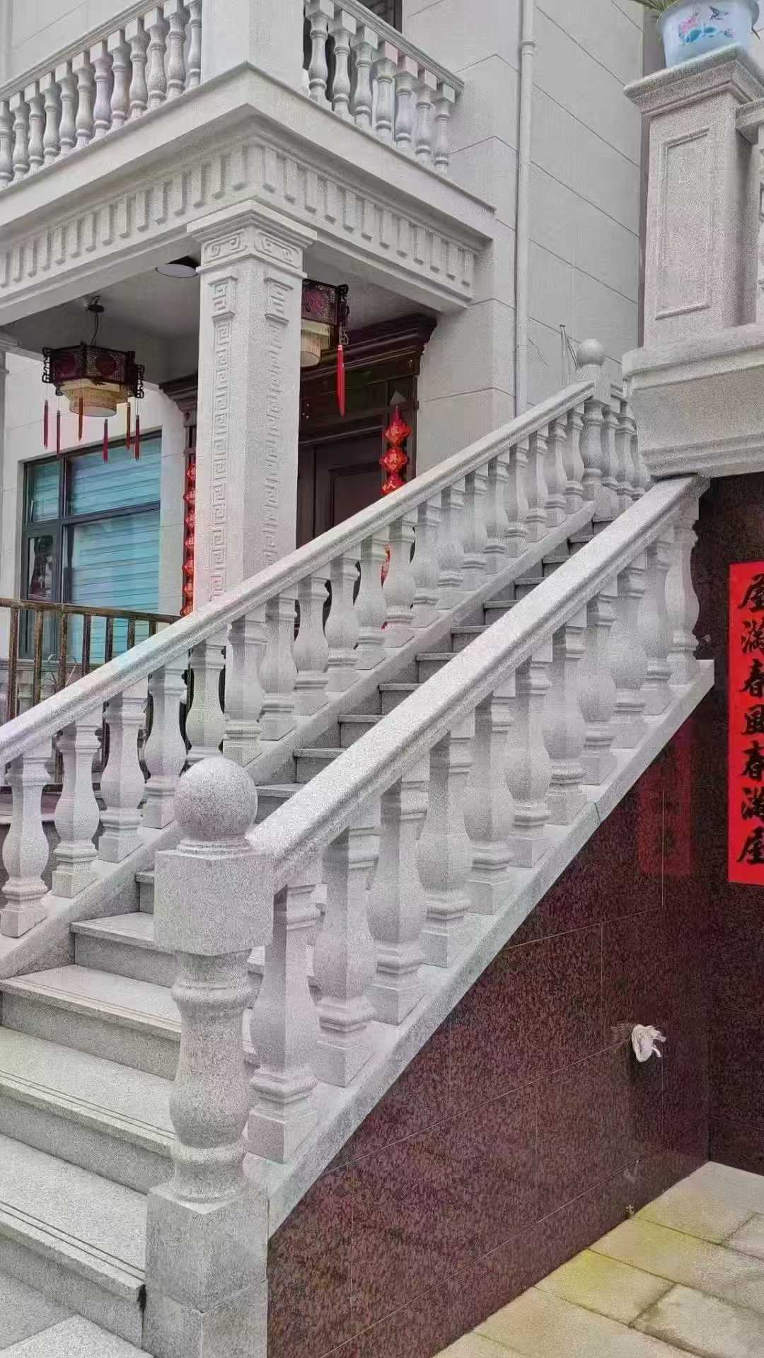 兰州 天然石材 阳台庭院护栏、栏杆