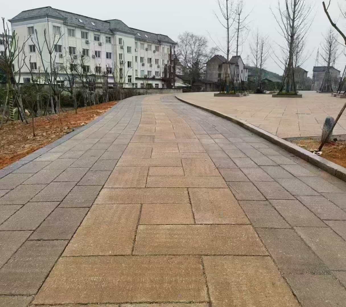 兰州仿古石铺装效果