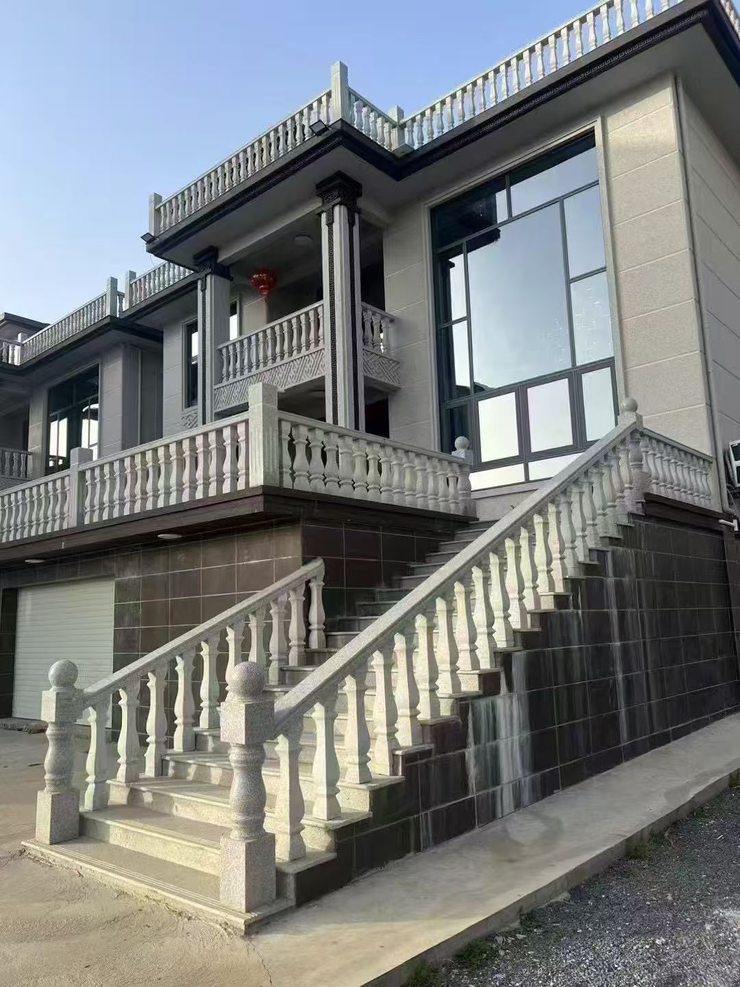 兰州 芝麻白别墅阳台栏杆，楼梯栏杆