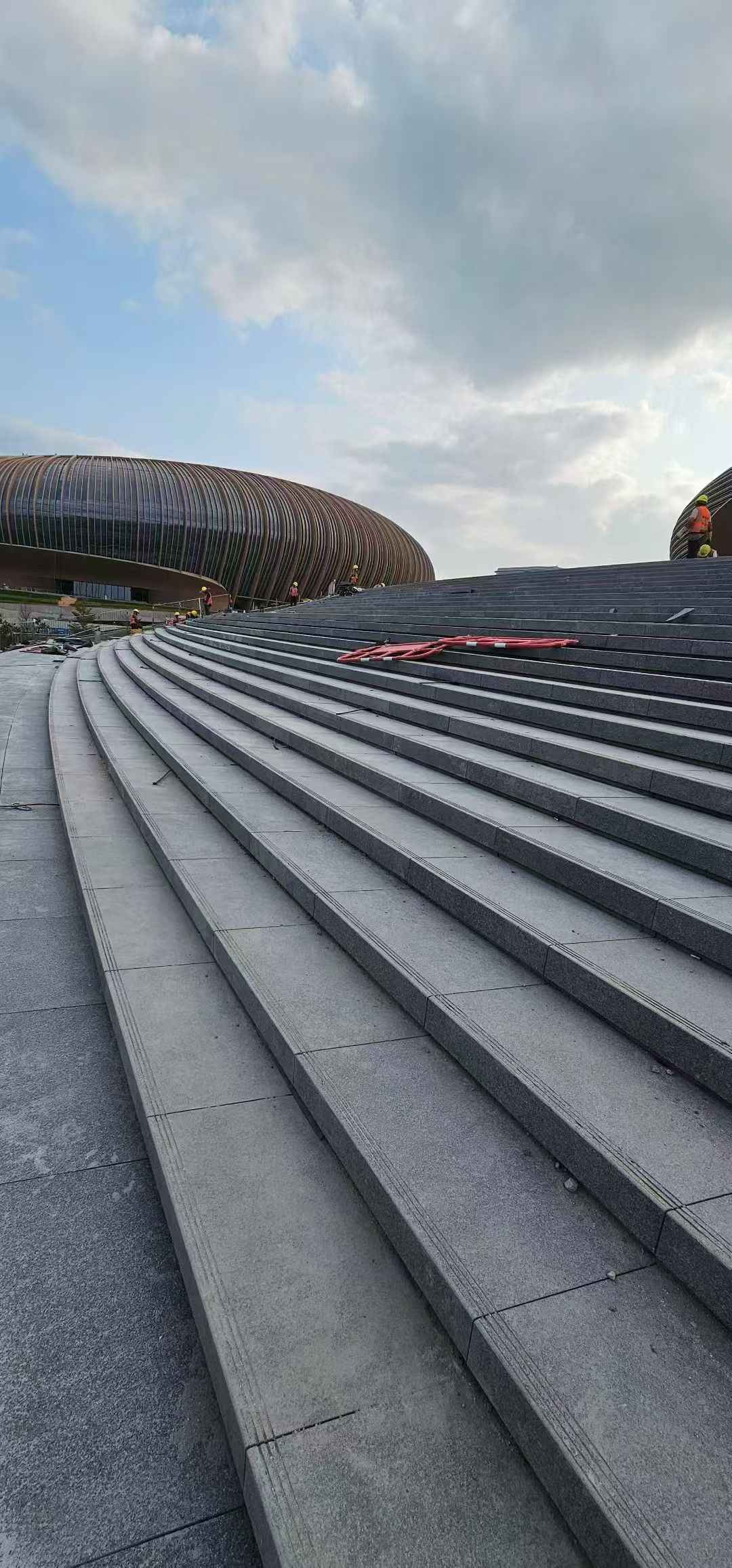 兰州 弧形整石台阶铺装效果图